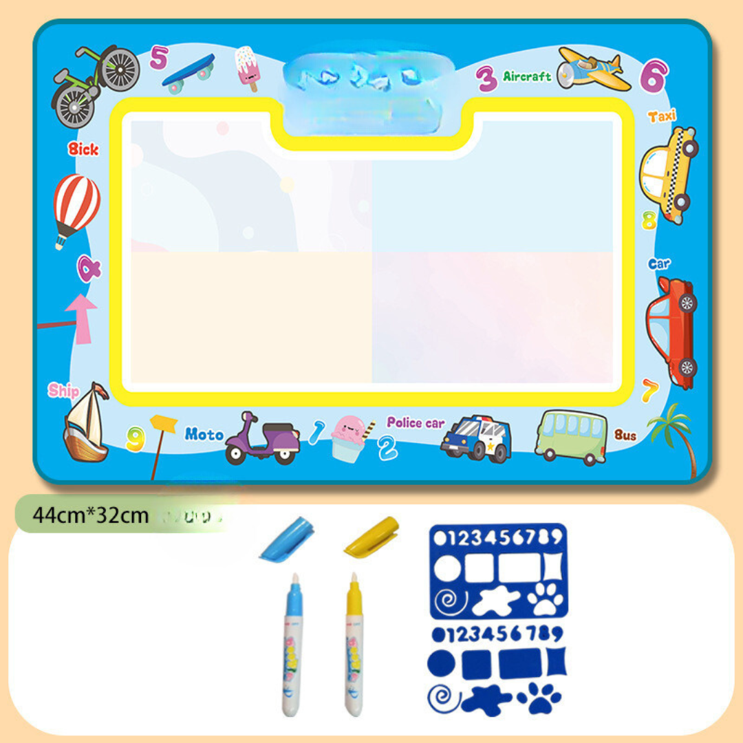 Aqualith™ | Kids Water Drawing Mat with Reusable Doodle Surface | Perfect for Creative Play & Learning Activities