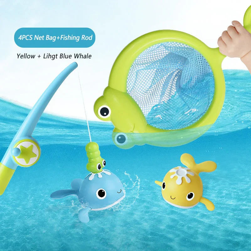 Aqualure™ | Bath Fishing Set for Kids | Interactive Bath Toy with Fishing Rod & Floating Fish | Perfect for Bath Time Fun