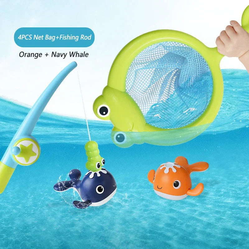 Aqualure™ | Bath Fishing Set for Kids | Interactive Bath Toy with Fishing Rod & Floating Fish | Perfect for Bath Time Fun