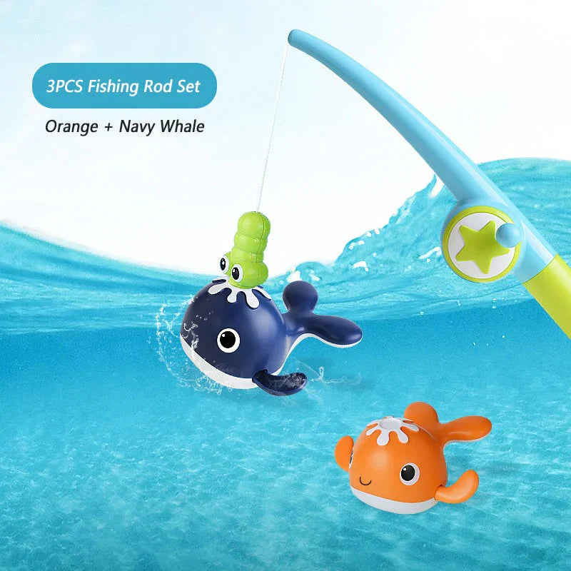 Aqualure™ | Bath Fishing Set for Kids | Interactive Bath Toy with Fishing Rod & Floating Fish | Perfect for Bath Time Fun