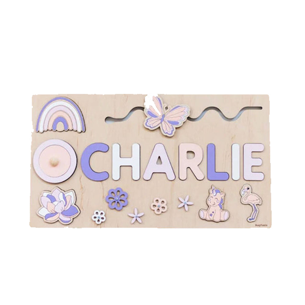 MysticWood™ | Personalised Wooden Name Puzzle for Kids | Customizable Educational Toy for Learning & Play