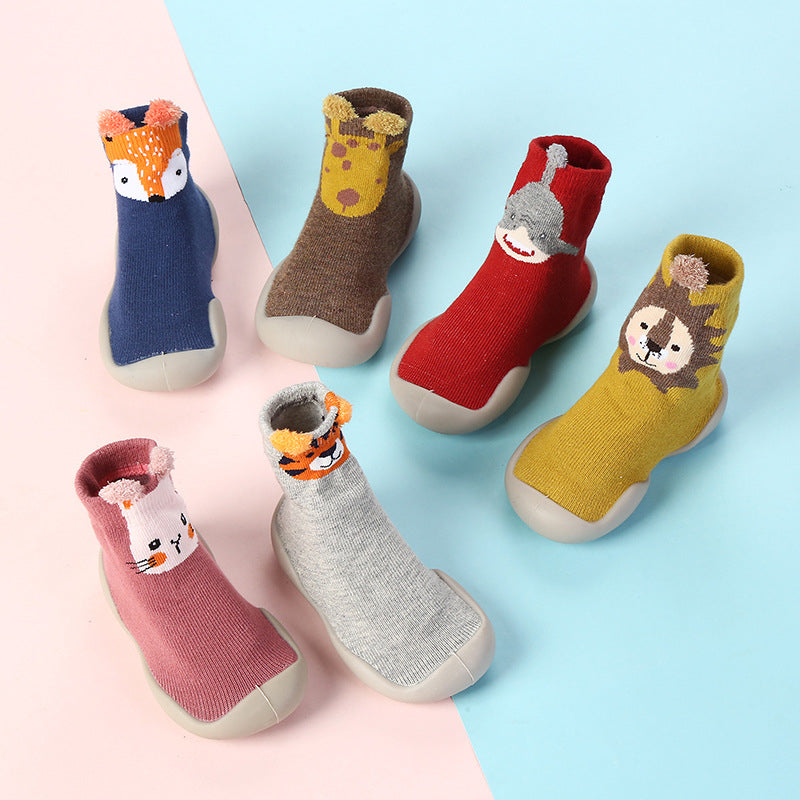 Pawtastic™ | Anti-Slip Animal Design Shoe Socks for Kids & Adults | Comfortable Grip for Indoor Use & Play