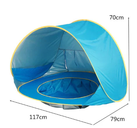 SunnyNest™ | Pop-up Sun Shade Tent for Babies | Portable UV Protection Canopy for Outdoor Use & Beach Trips