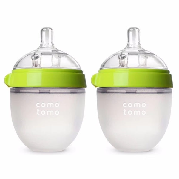 Silicone Baby Bottles – Mimics Breastfeeding for Happy Feeding