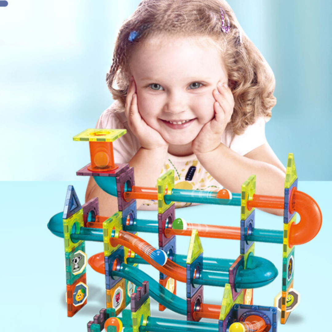 MysticMarble™ | Magnet Building Marble Run Set | Creative STEM Toy for Kids | Engaging Construction Activity for Hours of Fun