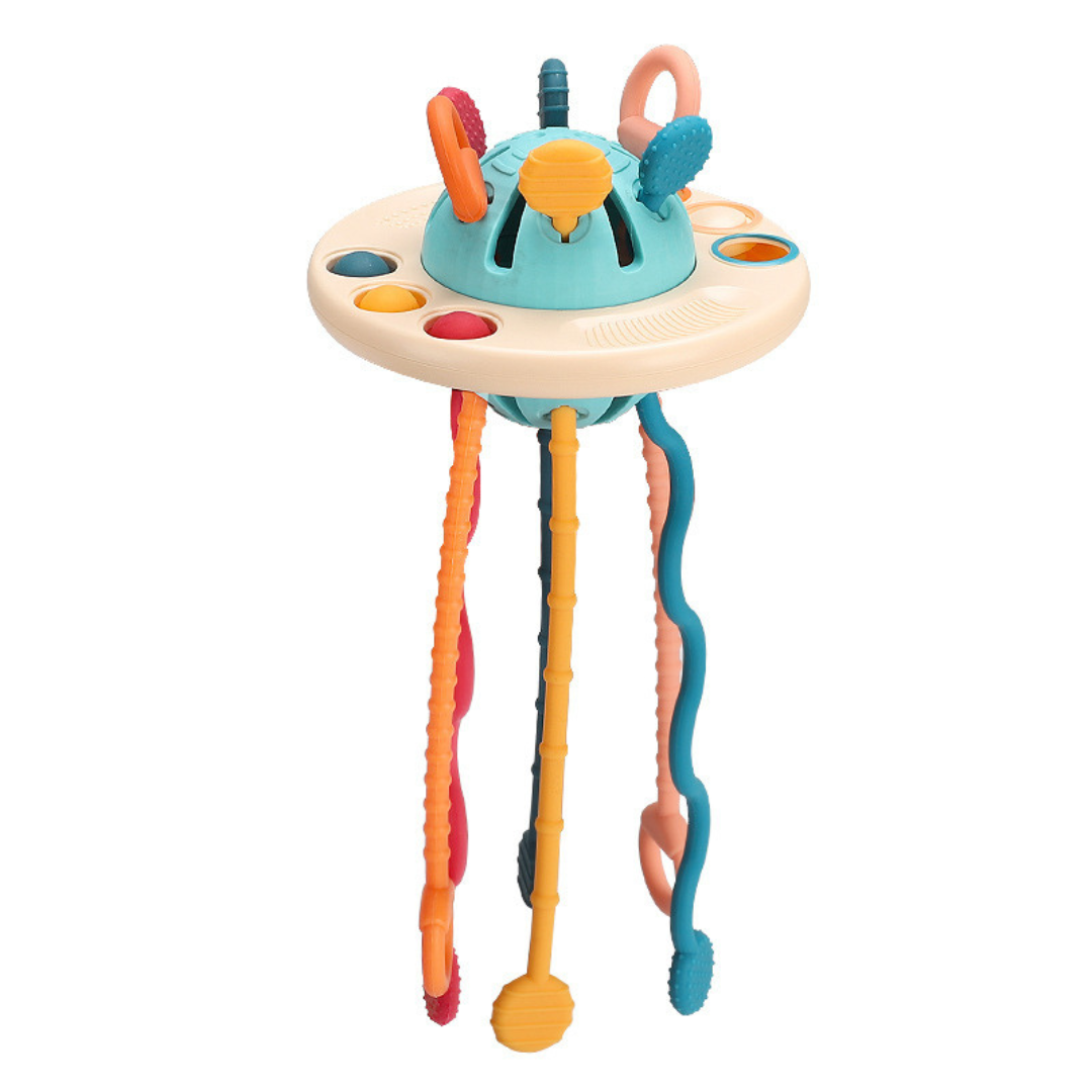 Dreamweaver™ | Montessori Silicone Pull Toy for Toddlers | Safe, Non-Toxic, Interactive Learning Tool for Fine Motor Skills Development