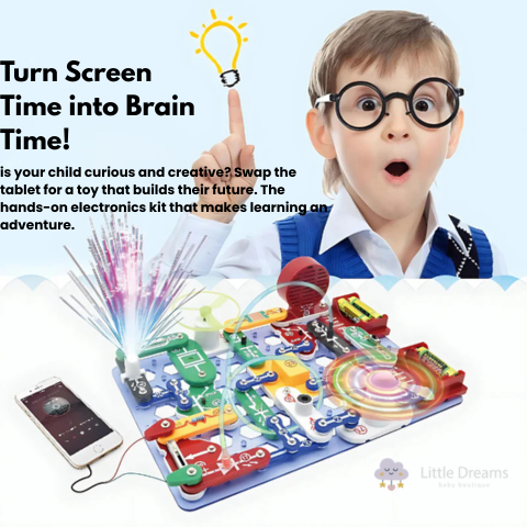 Interactive Easy-Build Electronics Kit for Kids | Color-Coded Parts & STEM Learning for Ages 5+