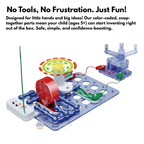 Interactive Easy-Build Electronics Kit for Kids | Color-Coded Parts & STEM Learning for Ages 5+