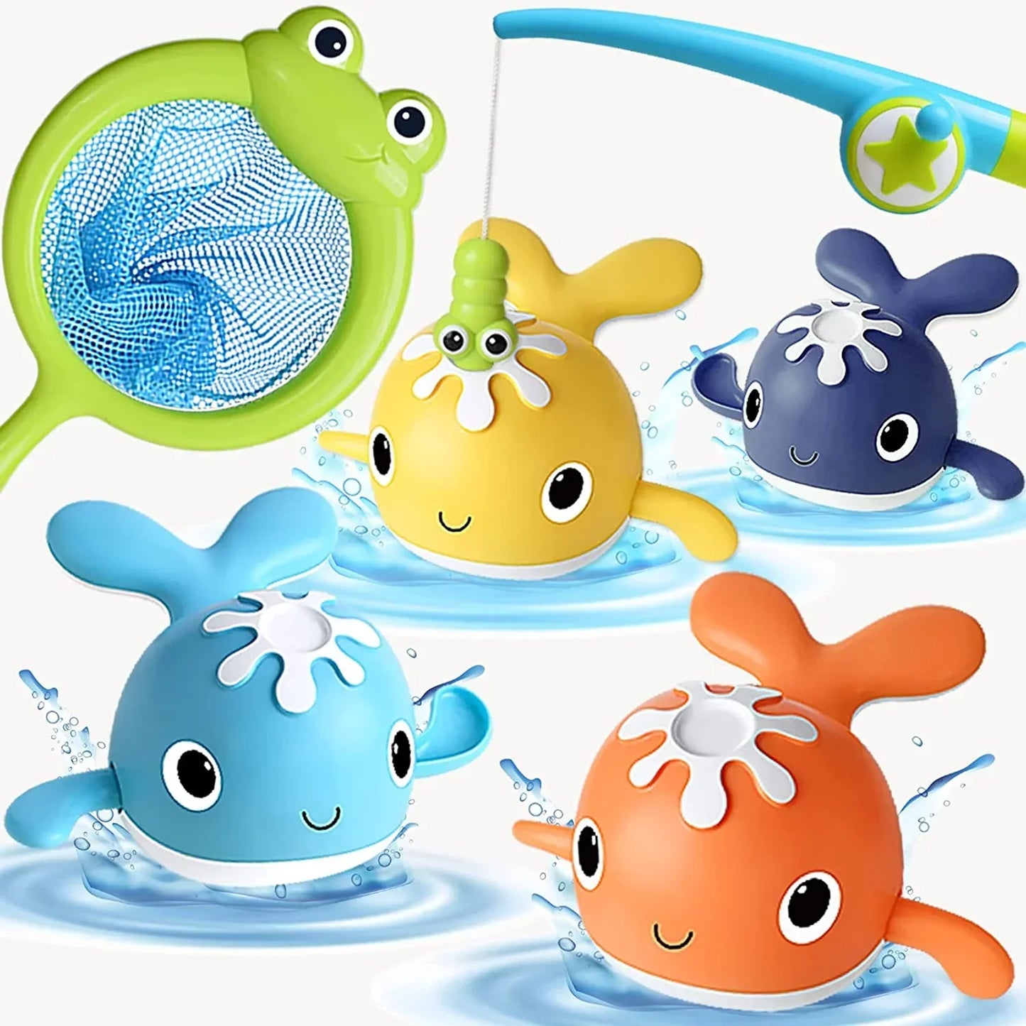 Aqualure™ | Bath Fishing Set for Kids | Interactive Bath Toy with Fishing Rod & Floating Fish | Perfect for Bath Time Fun