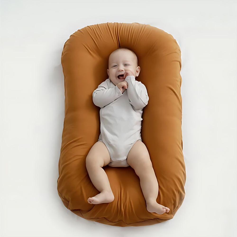Orthopaedic Baby Nest Pillow | Anti-Flat Head Newborn Cushion & Snuggle Lounger for Safe Sleep