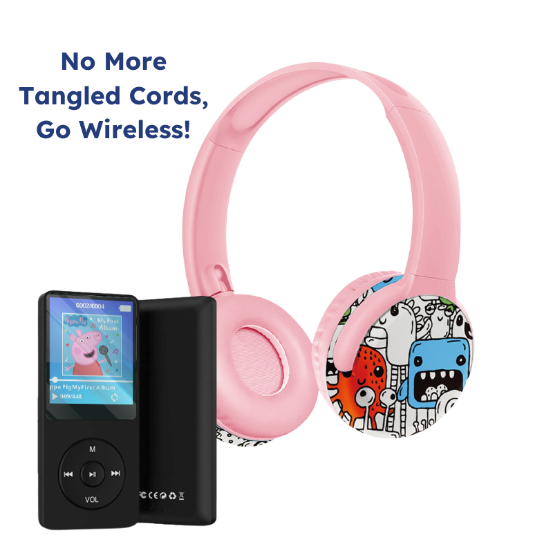 Kids' MP3 Player with Headset | HiFi Sound, 8GB Storage & No Internet Required for Music, Videos & Ebooks