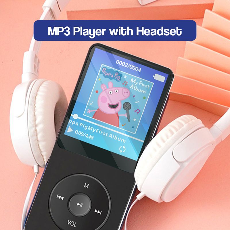 Kids' MP3 Player with Headset | HiFi Sound, 8GB Storage & No Internet Required for Music, Videos & Ebooks