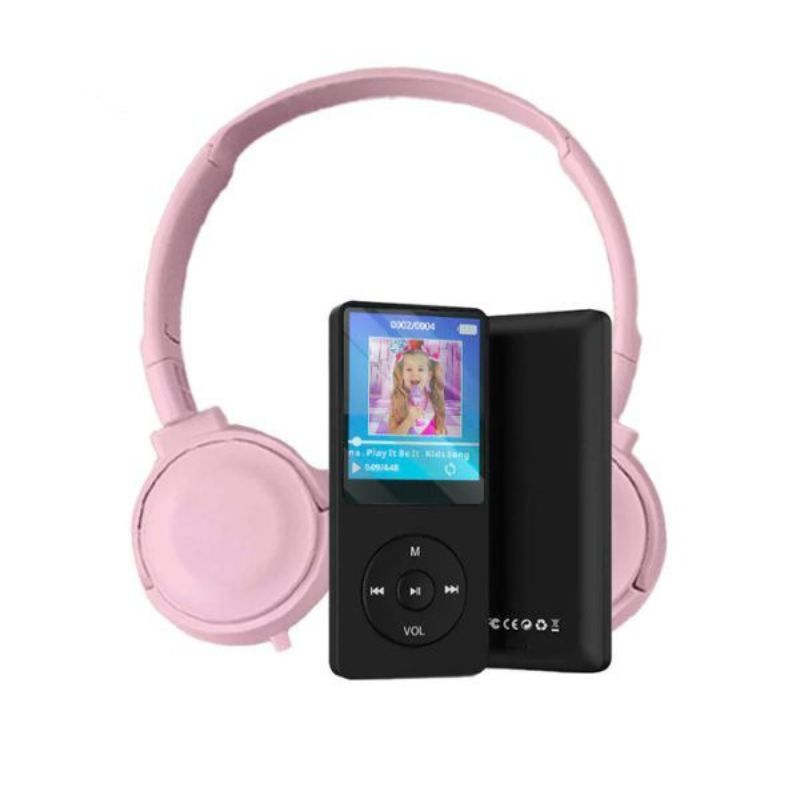 Kids' MP3 Player with Headset | HiFi Sound, 8GB Storage & No Internet Required for Music, Videos & Ebooks