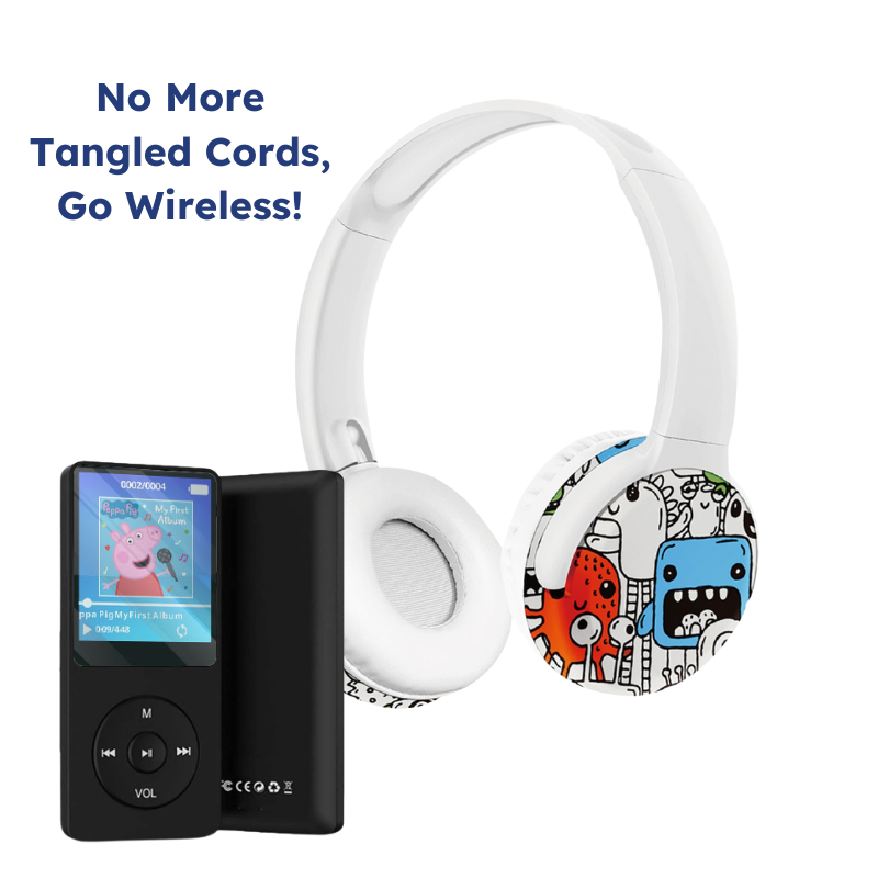 Kids' MP3 Player with Headset | HiFi Sound, 8GB Storage & No Internet Required for Music, Videos & Ebooks