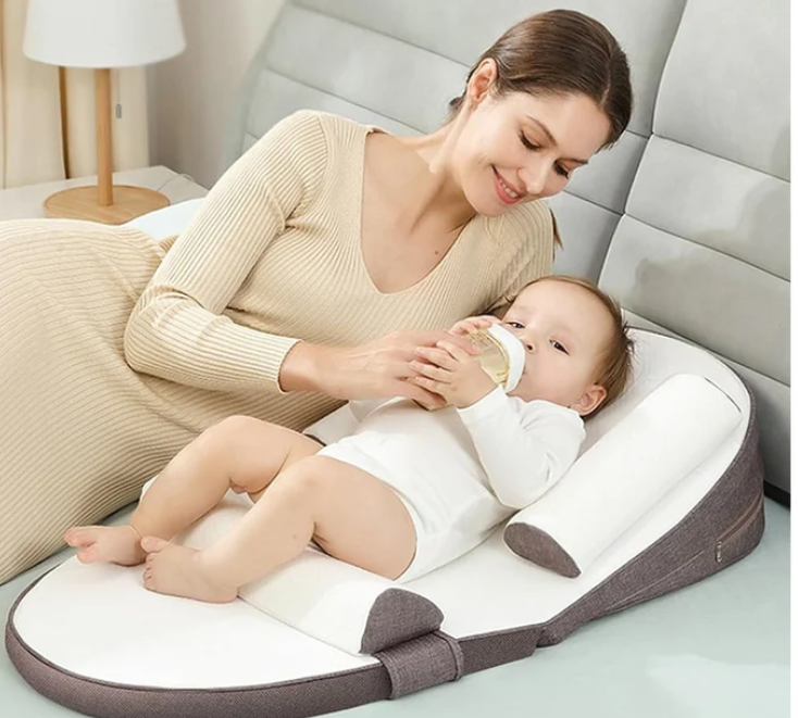 Infant Wedge Pillow for Acid Reflux – Washable Baby Reflux Pillow with Inclined Support | Safe & Comfortable for Newborns 0–36 Months