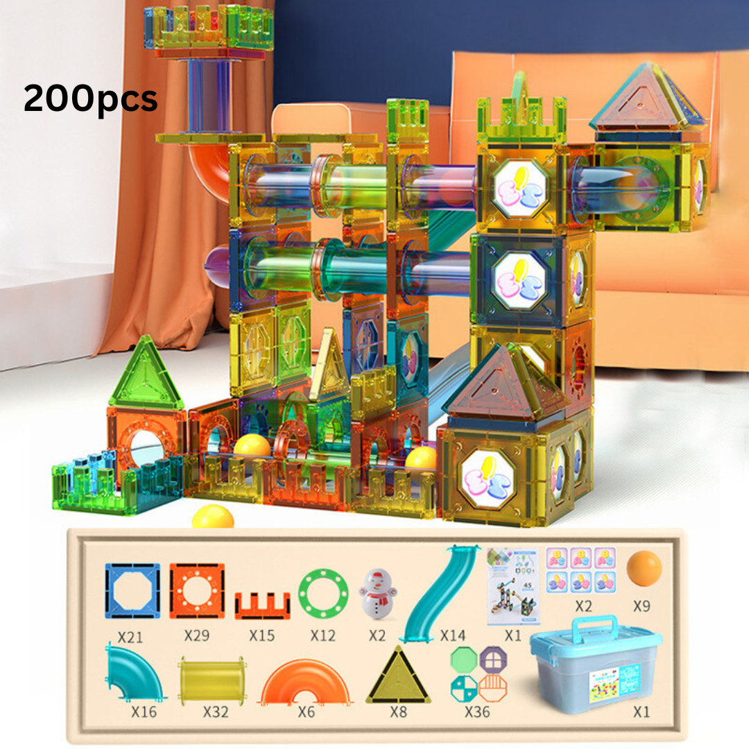 MysticMarble™ | Magnet Building Marble Run Set | Creative STEM Toy for Kids | Engaging Construction Activity for Hours of Fun