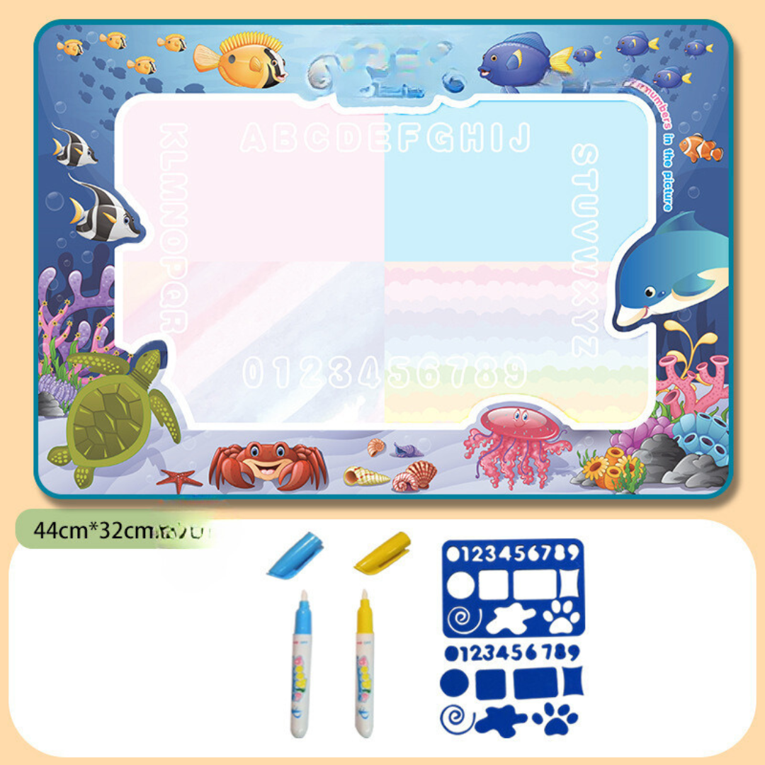 Aqualith™ | Kids Water Drawing Mat with Reusable Doodle Surface | Perfect for Creative Play & Learning Activities