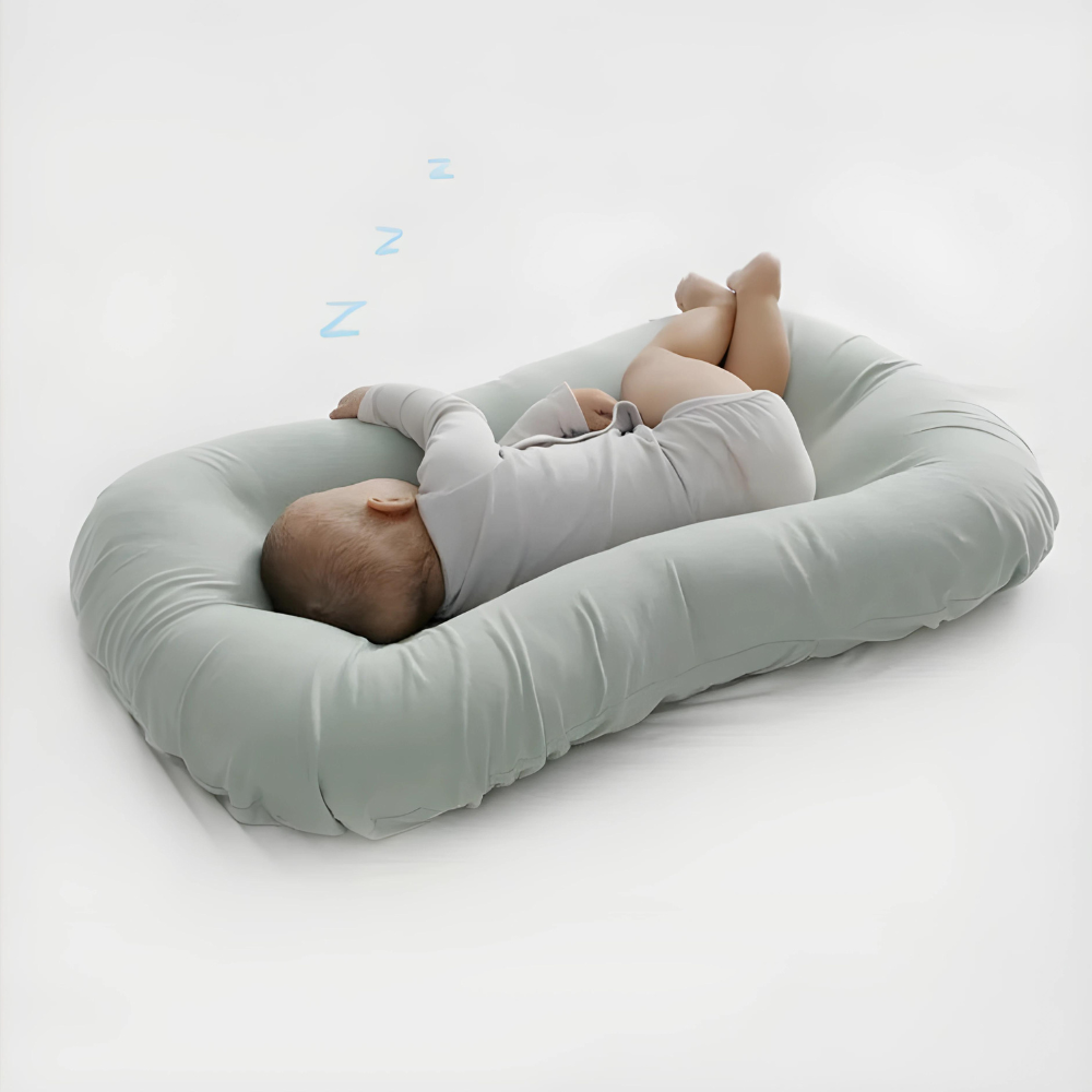 Orthopaedic Baby Nest Pillow | Anti-Flat Head Newborn Cushion & Snuggle Lounger for Safe Sleep