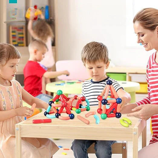 MysticBlocks™ | Magnetic Building Blocks Set | Colorful Construction Toys for Creative Play & STEM Learning