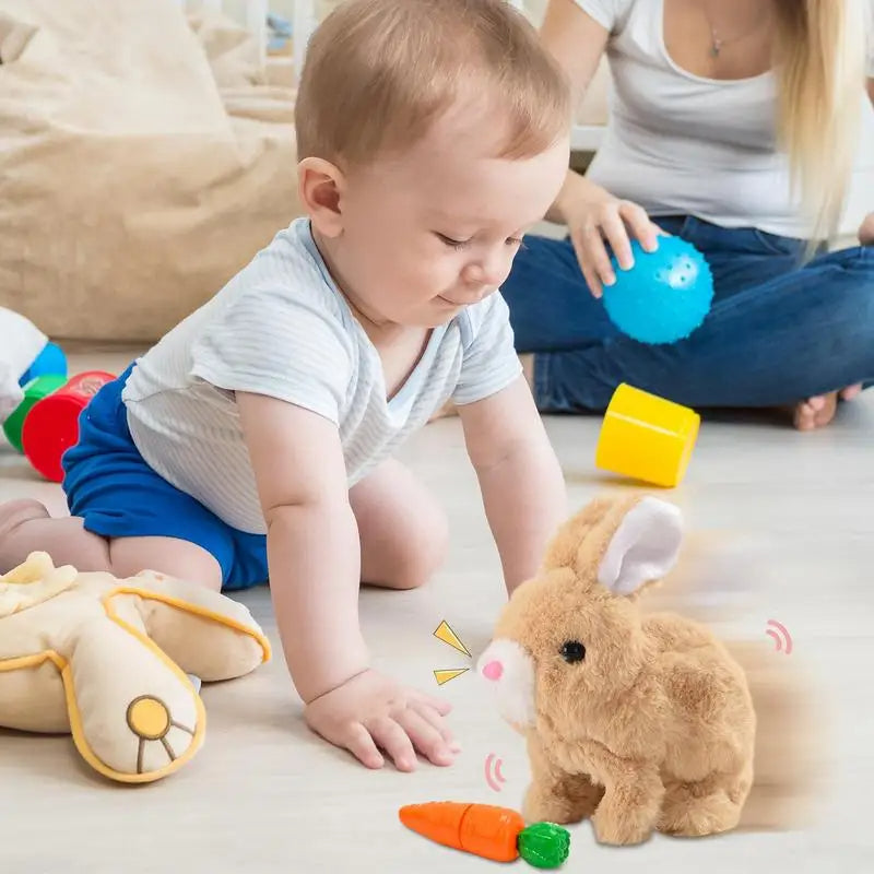 Fluffington™ | Bouncing Plush Bunny Toy | Soft Stuffed Animal | Cuddly Rabbit for Kids & Playtime Fun
