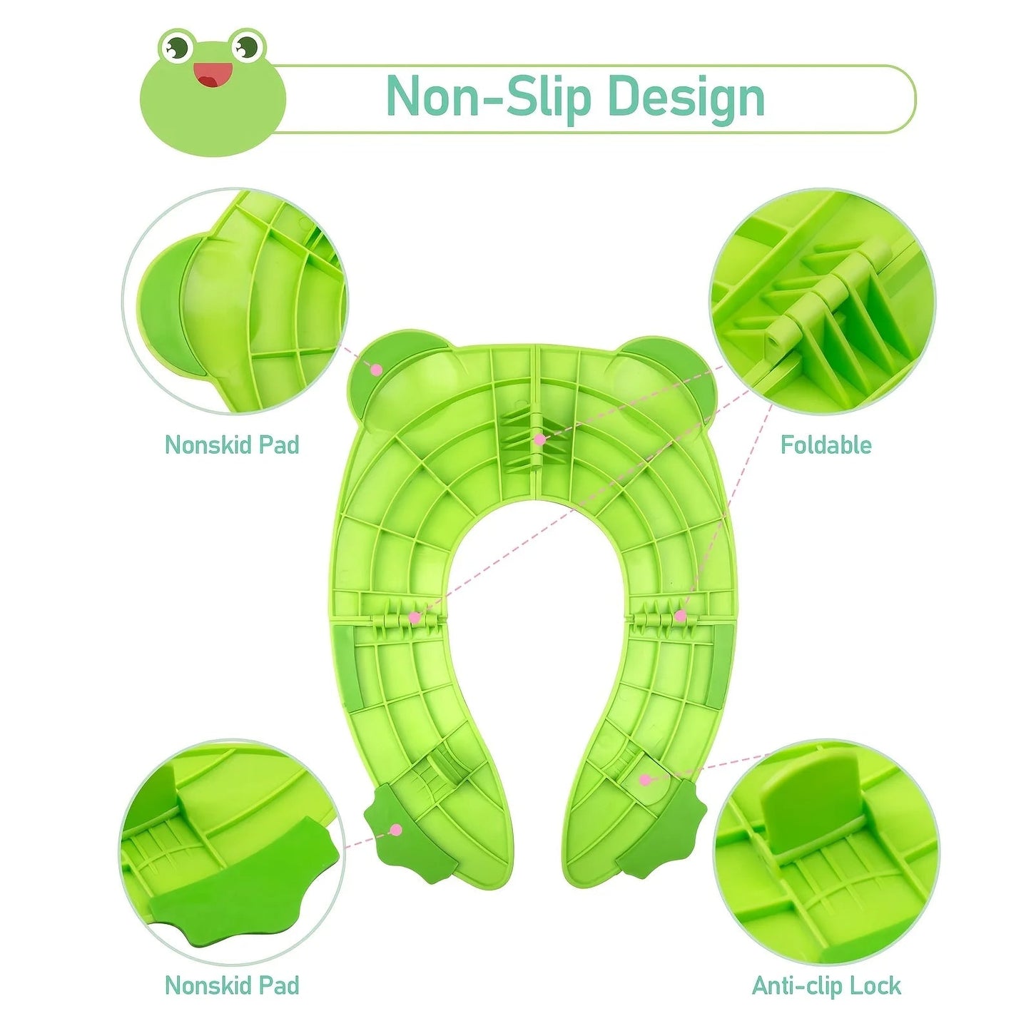 PottyPal™ | Foldable Potty Training Seat for Toddlers | Portable Toilet Trainer for Easy Travel & Home Use