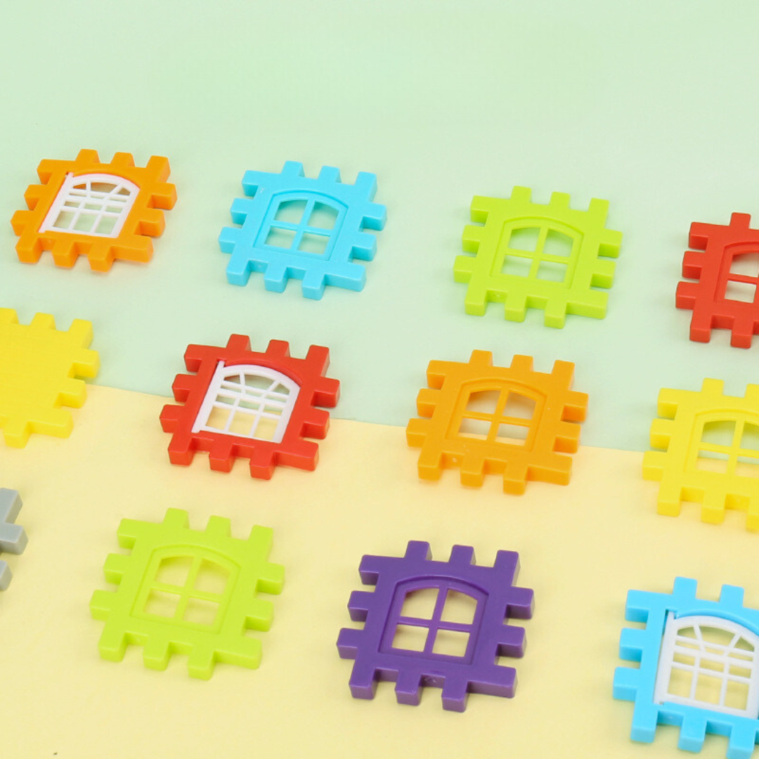 Blocktopia™ | Montessori Window Building Blocks for Kids | Educational STEM Toy | Creative Learning & Playtime Fun