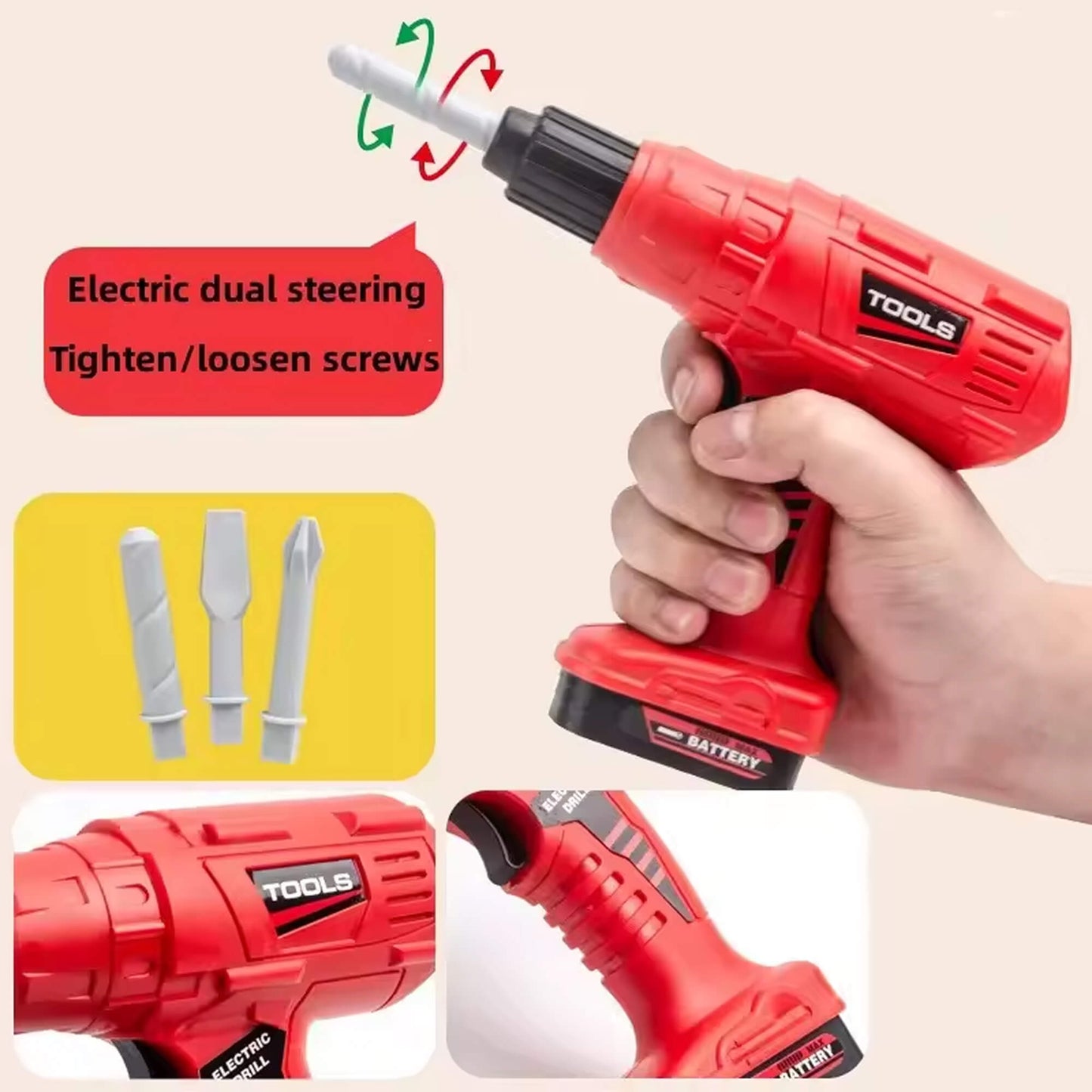 Kids' 55-Piece Tool Set | Realistic, Hands-On Learning for Young Builders Aged 3-5+ Years