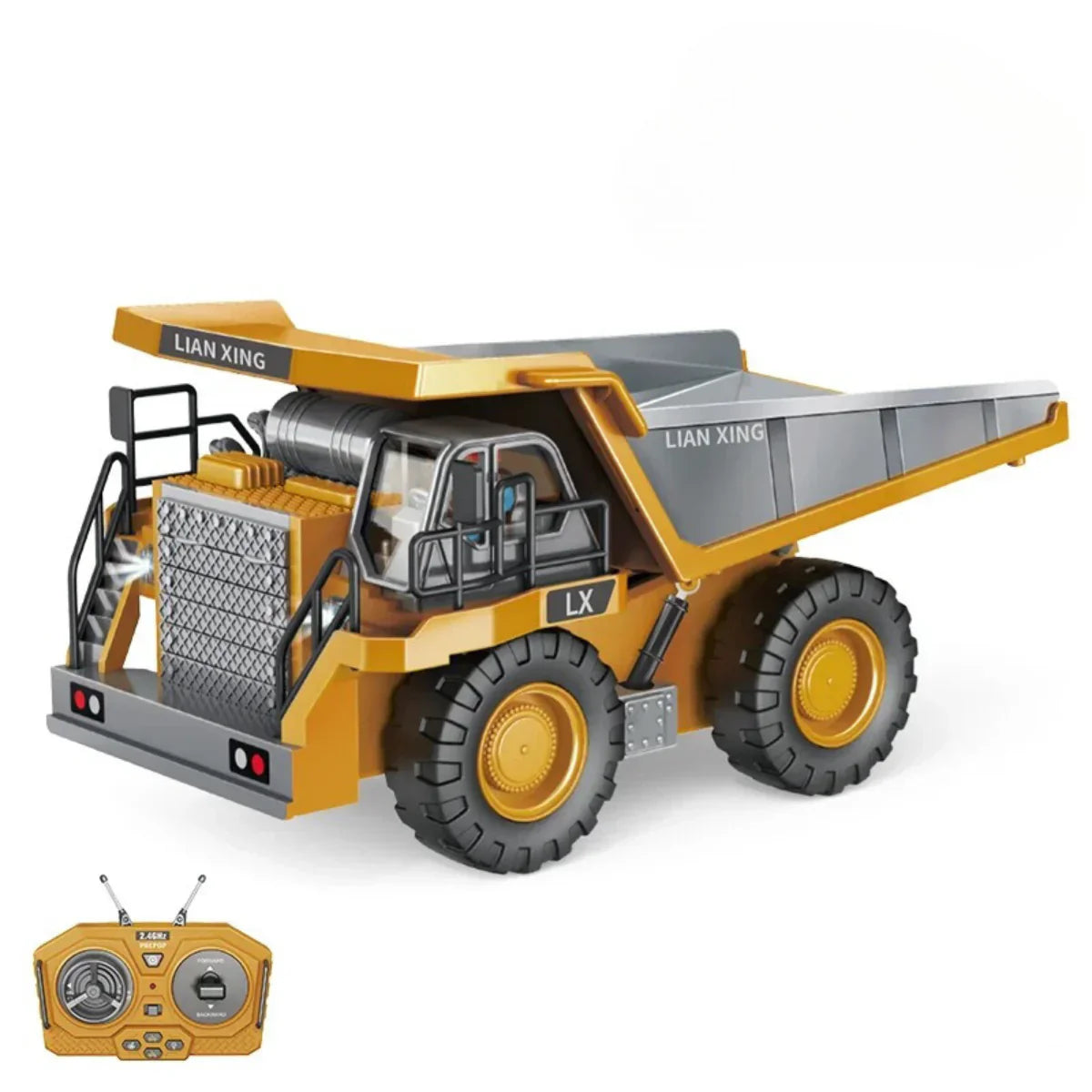 Construction Master RC Truck | Realistic Lights & Sounds for Kids' Creative Play and Coordination Development