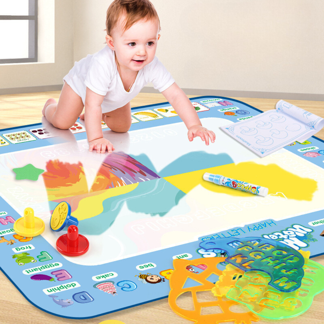 Aqualith™ | Kids Water Drawing Mat with Reusable Doodle Surface | Perfect for Creative Play & Learning Activities