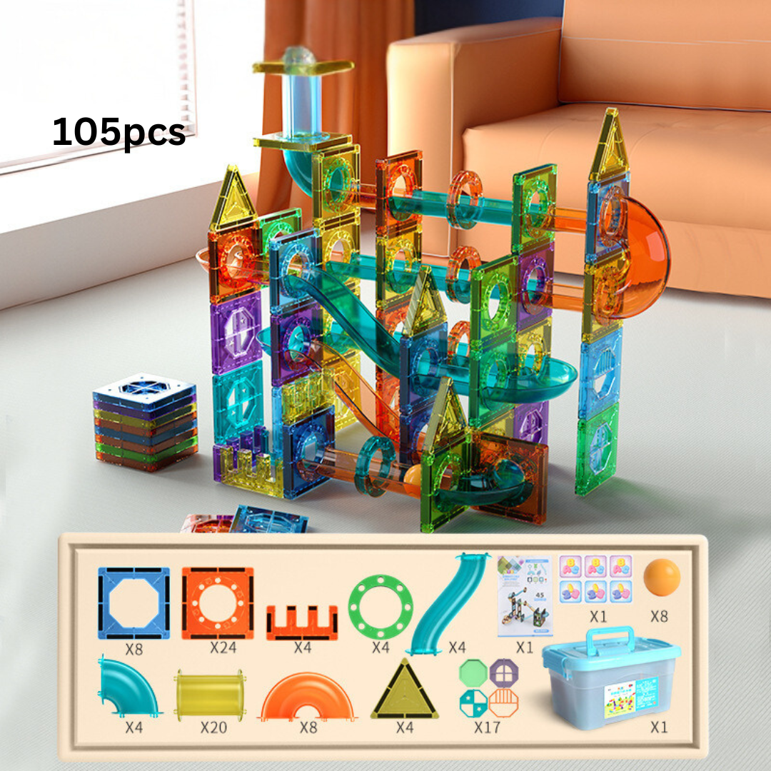 MysticMarble™ | Magnet Building Marble Run Set | Creative STEM Toy for Kids | Engaging Construction Activity for Hours of Fun