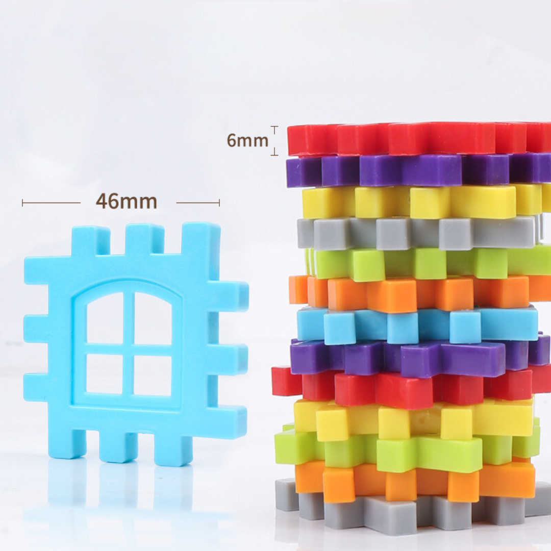 Blocktopia™ | Montessori Window Building Blocks for Kids | Educational STEM Toy | Creative Learning & Playtime Fun