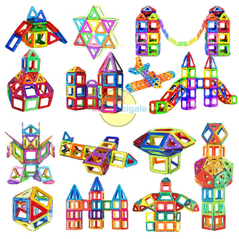 Magnetic Building Blocks - Creative Magnetic Tiles for Kids - STEM Learning Toy - 3D Construction Set
