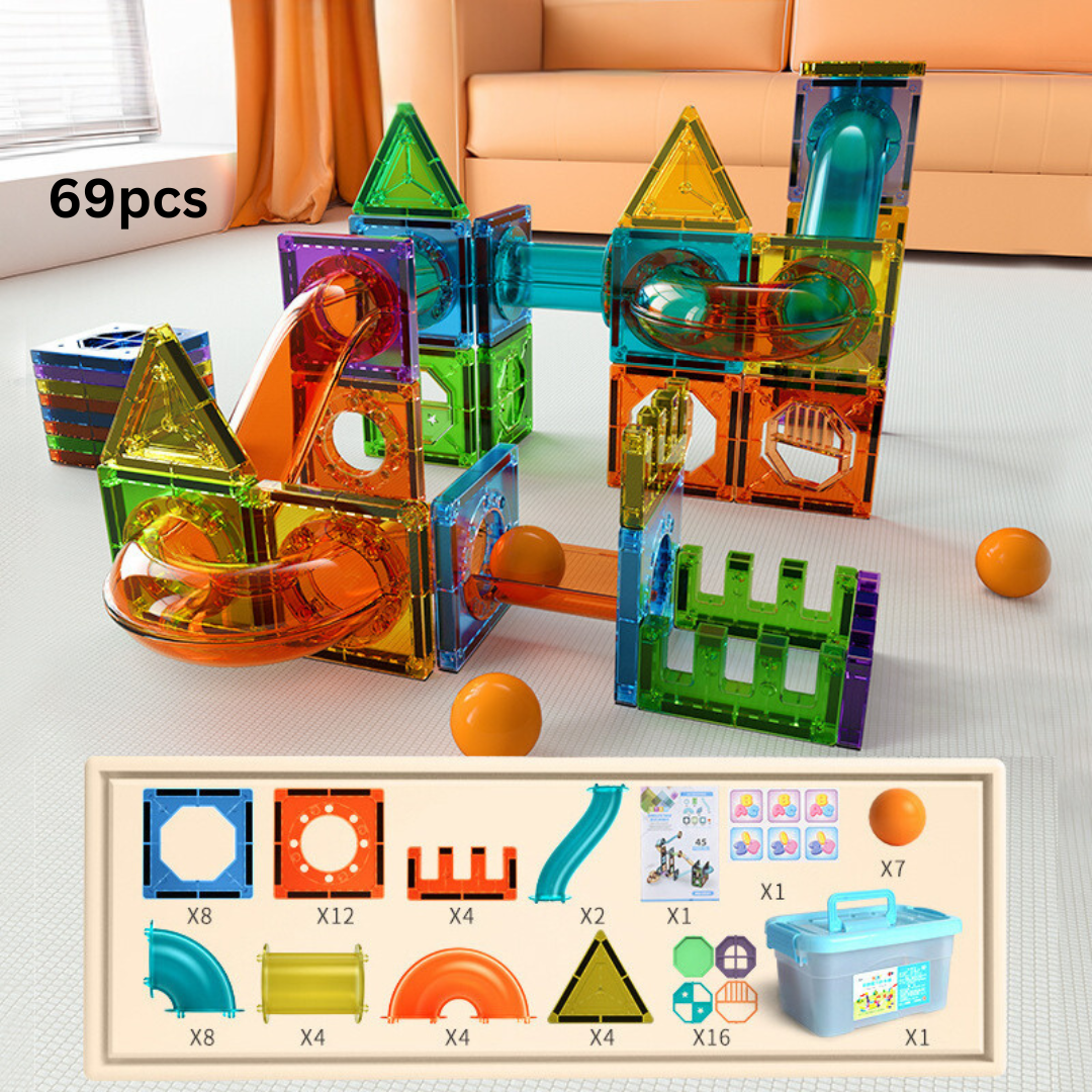 MysticMarble™ | Magnet Building Marble Run Set | Creative STEM Toy for Kids | Engaging Construction Activity for Hours of Fun