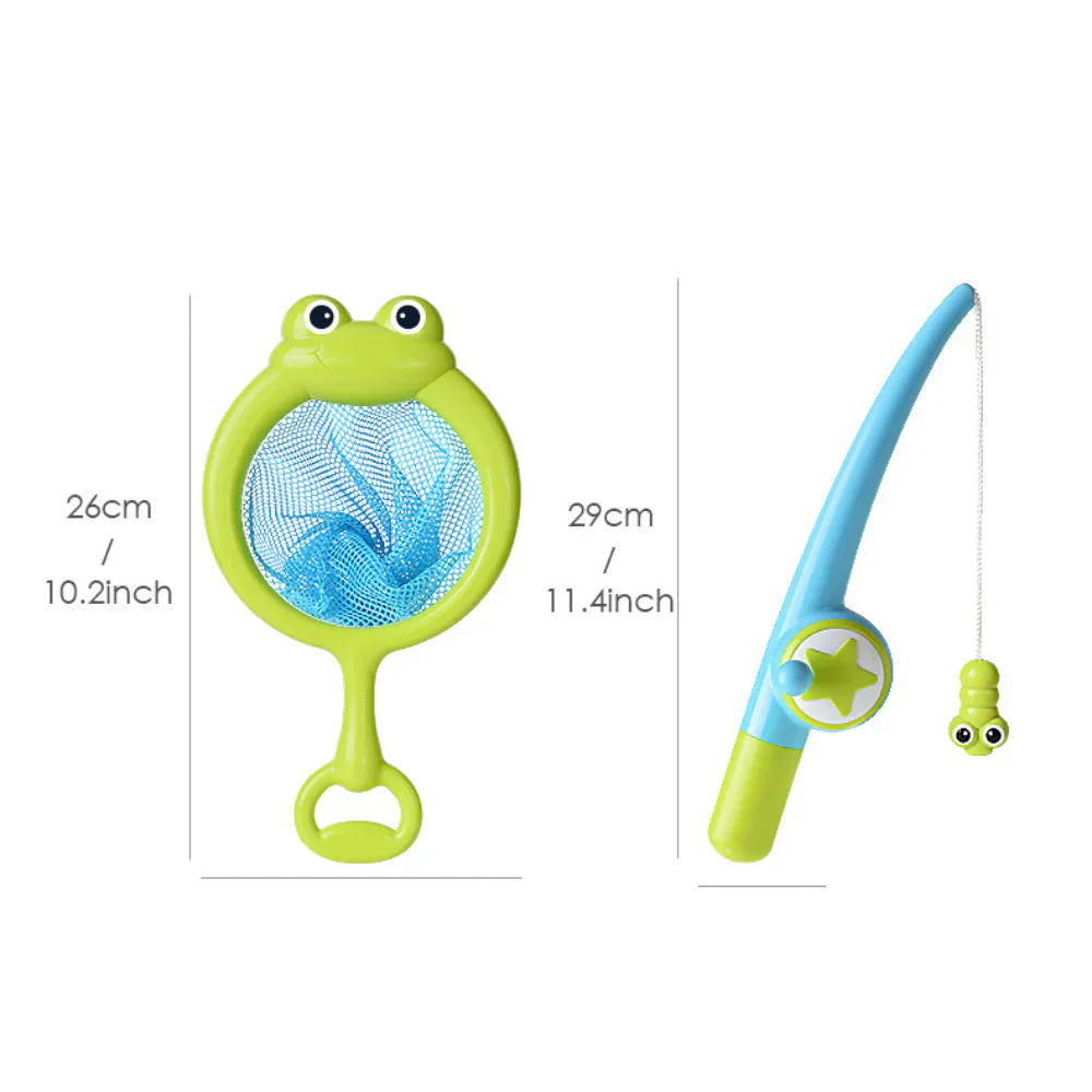 Aqualure™ | Bath Fishing Set for Kids | Interactive Bath Toy with Fishing Rod & Floating Fish | Perfect for Bath Time Fun