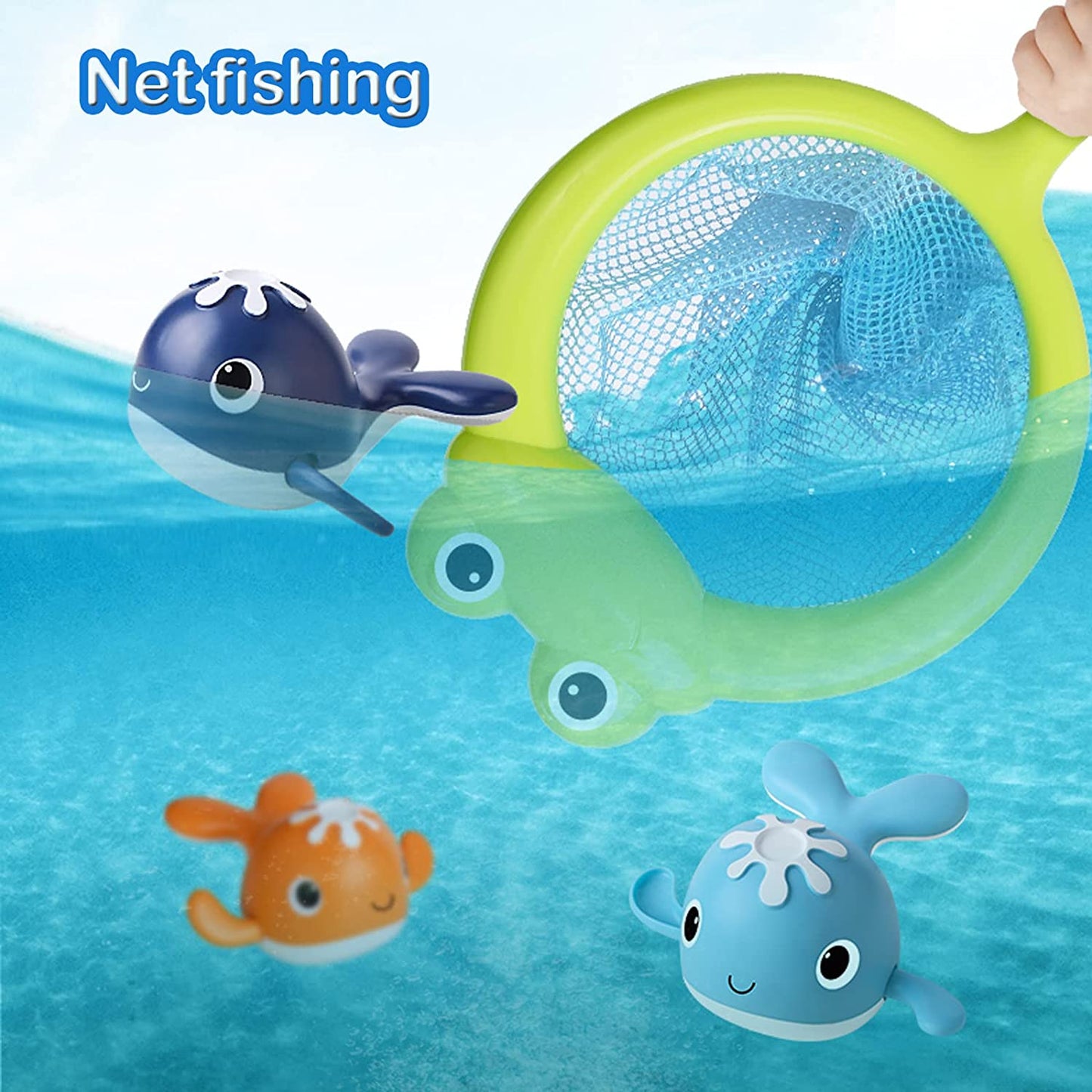 Bath Time Fishing Set - Fun Bath Buddies for Kids - Interactive Water Play Toys