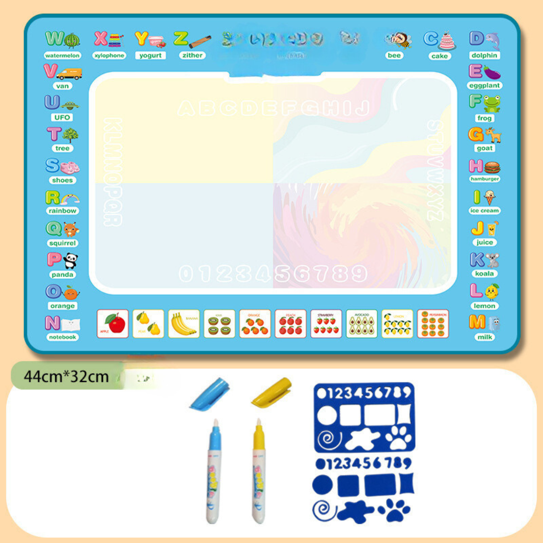 Aqualith™ | Kids Water Drawing Mat with Reusable Doodle Surface | Perfect for Creative Play & Learning Activities