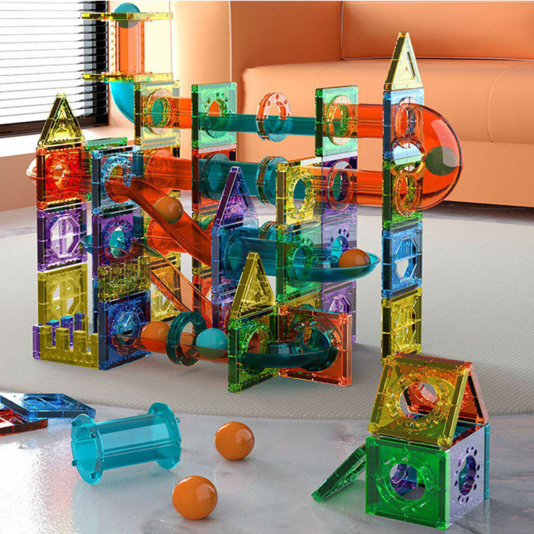 MysticMarble™ | Magnet Building Marble Run Set | Creative STEM Toy for Kids | Engaging Construction Activity for Hours of Fun