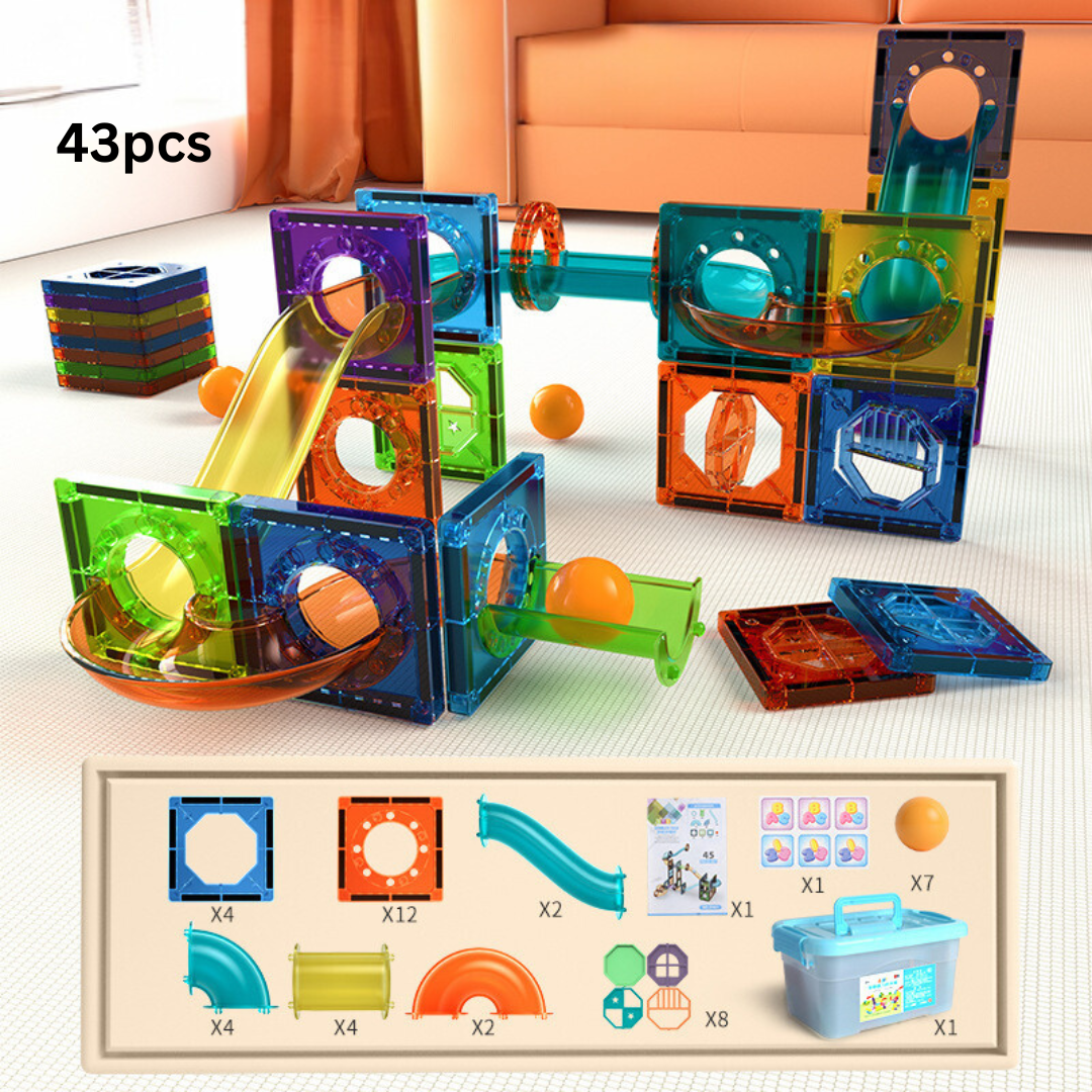 MysticMarble™ | Magnet Building Marble Run Set | Creative STEM Toy for Kids | Engaging Construction Activity for Hours of Fun