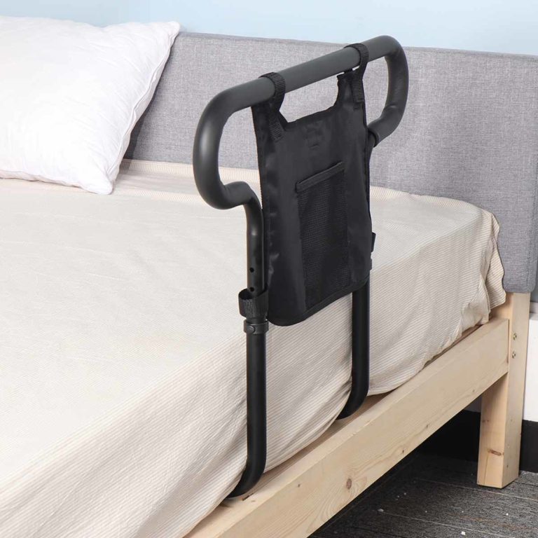 ElderGuard™ | Universal Senior Bed Rail for Elderly Assistance with Storage Pouch & Safety Support