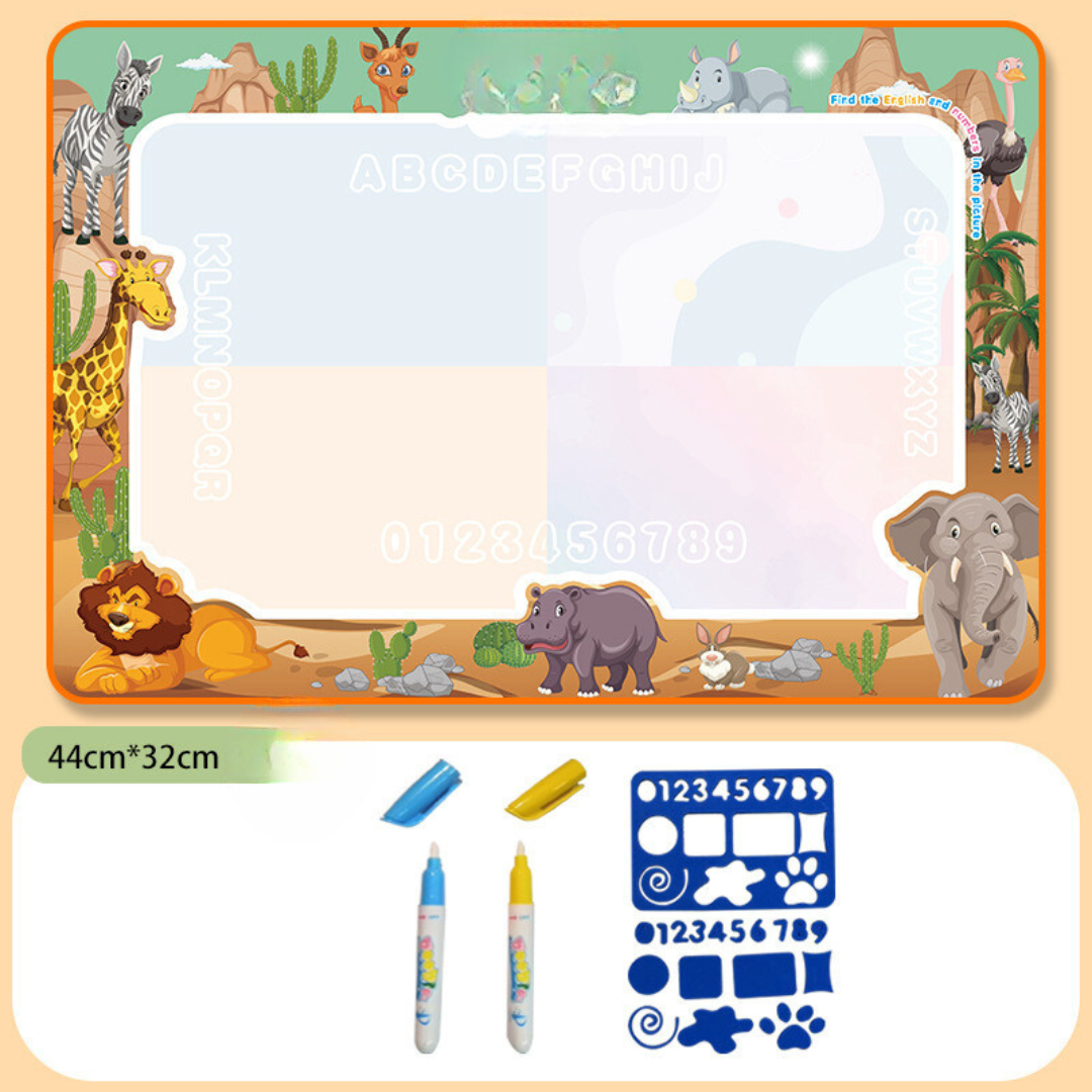 Aqualith™ | Kids Water Drawing Mat with Reusable Doodle Surface | Perfect for Creative Play & Learning Activities
