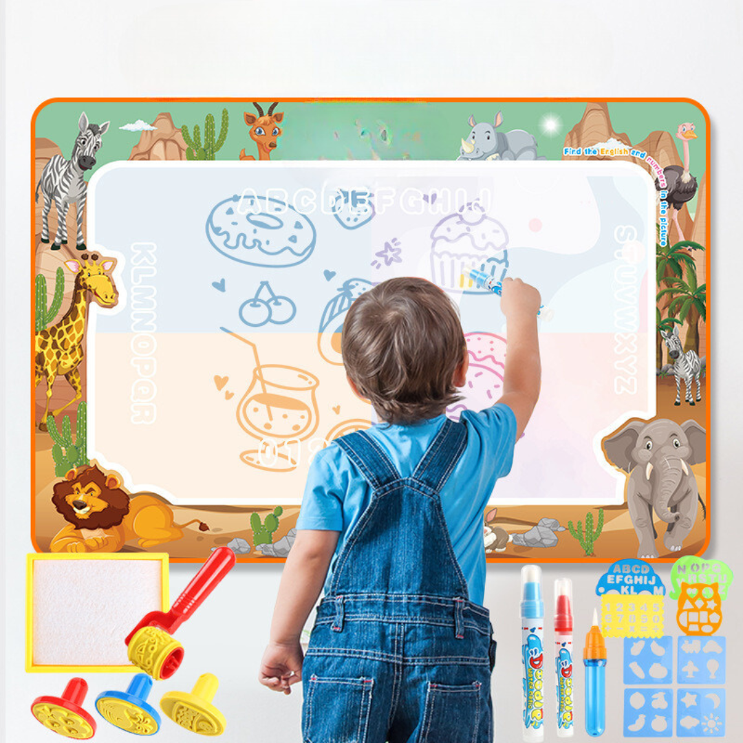 Aqualith™ | Kids Water Drawing Mat with Reusable Doodle Surface | Perfect for Creative Play & Learning Activities