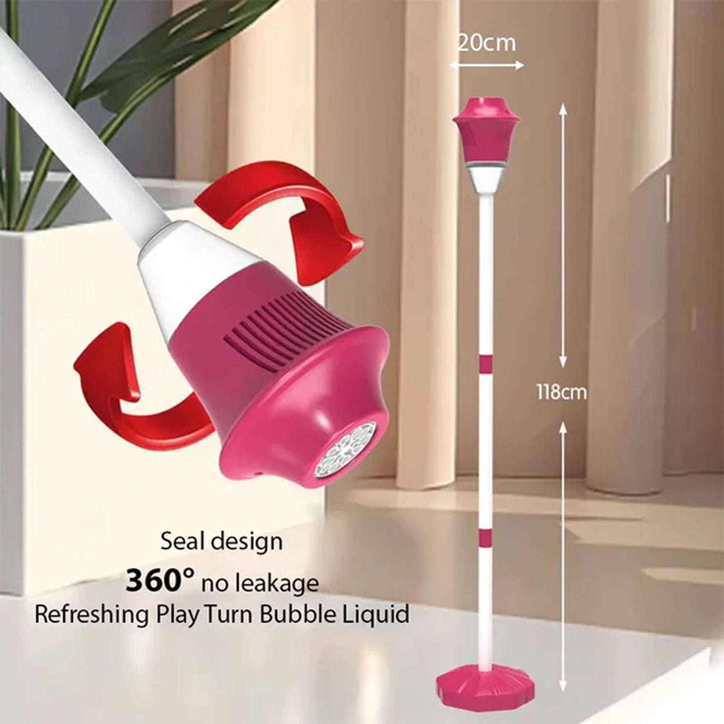 Automatic Bubble Maker | Colorful Lights & Mess-Free Fun for Kids' Backyard Parties