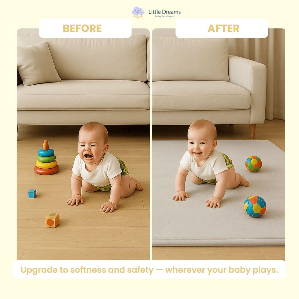 Premium Soft Play Mat | Cozy, Non-Toxic & Ideal for Baby's Adventure Zone