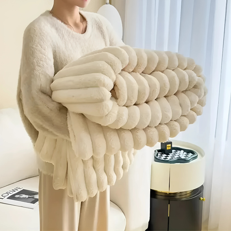 Soft Throw Blanket | Cozy and Plush Teddy Throw for Extra Comfort