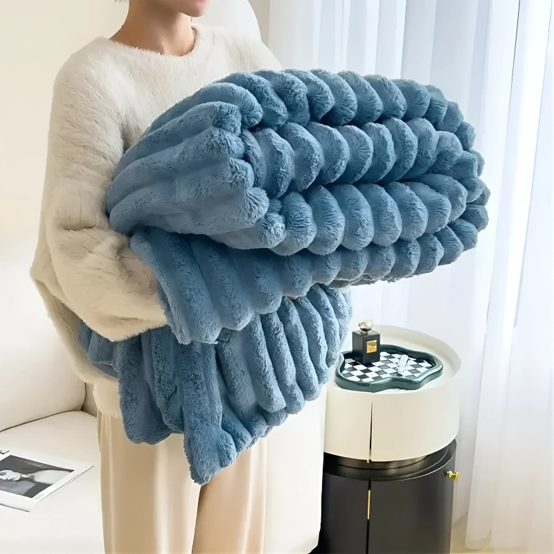 Soft Throw Blanket | Cozy and Plush Teddy Throw for Extra Comfort