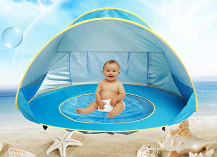 SunnyNest™ | Pop-up Sun Shade Tent for Babies | Portable UV Protection Canopy for Outdoor Use & Beach Trips