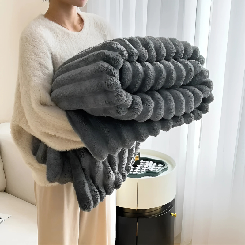 Soft Throw Blanket | Cozy and Plush Teddy Throw for Extra Comfort