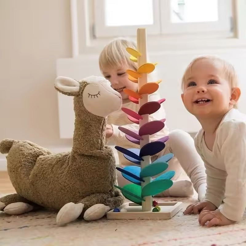 Rainbowspire™ | Montessori Rainbow Marble Tower for Sensory Play & Fine Motor Skills Development
