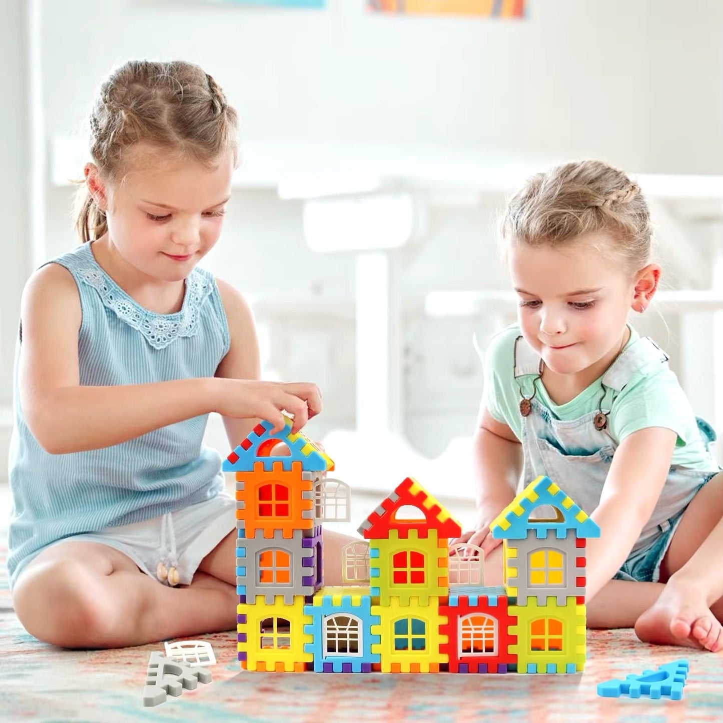 Blocktopia™ | Montessori Window Building Blocks for Kids | Educational STEM Toy | Creative Learning & Playtime Fun