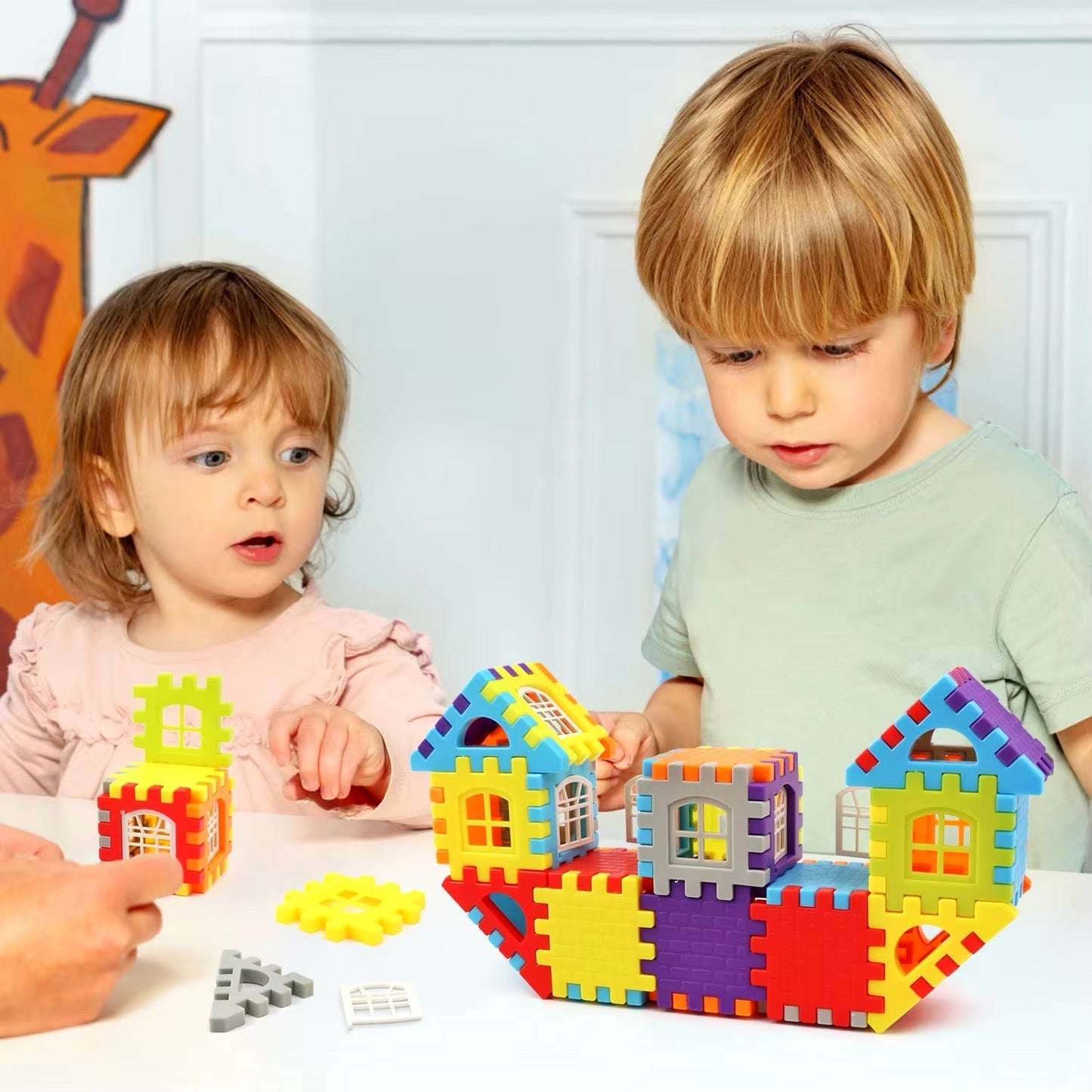 Blocktopia™ | Montessori Window Building Blocks for Kids | Educational STEM Toy | Creative Learning & Playtime Fun